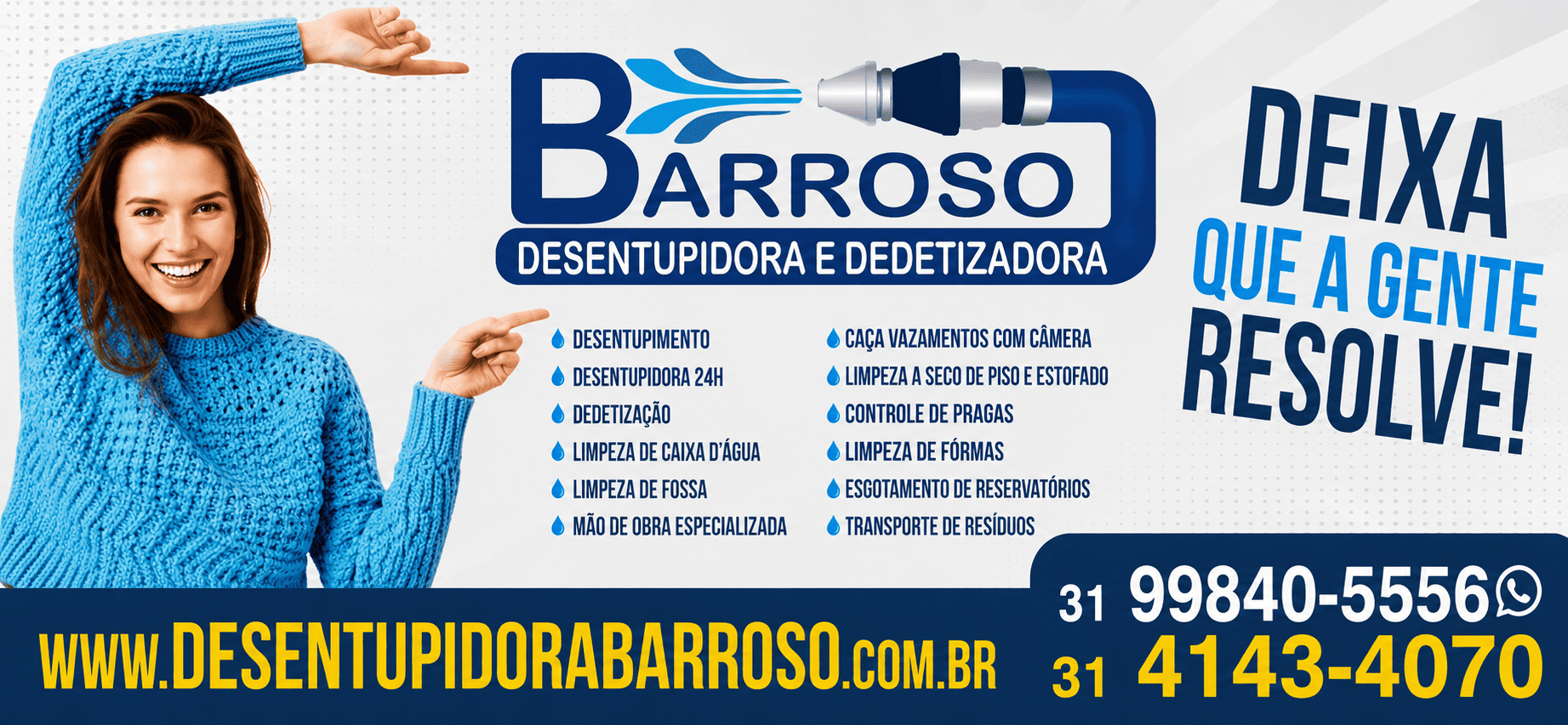 Desentupidora em Belo Horizonte MG
