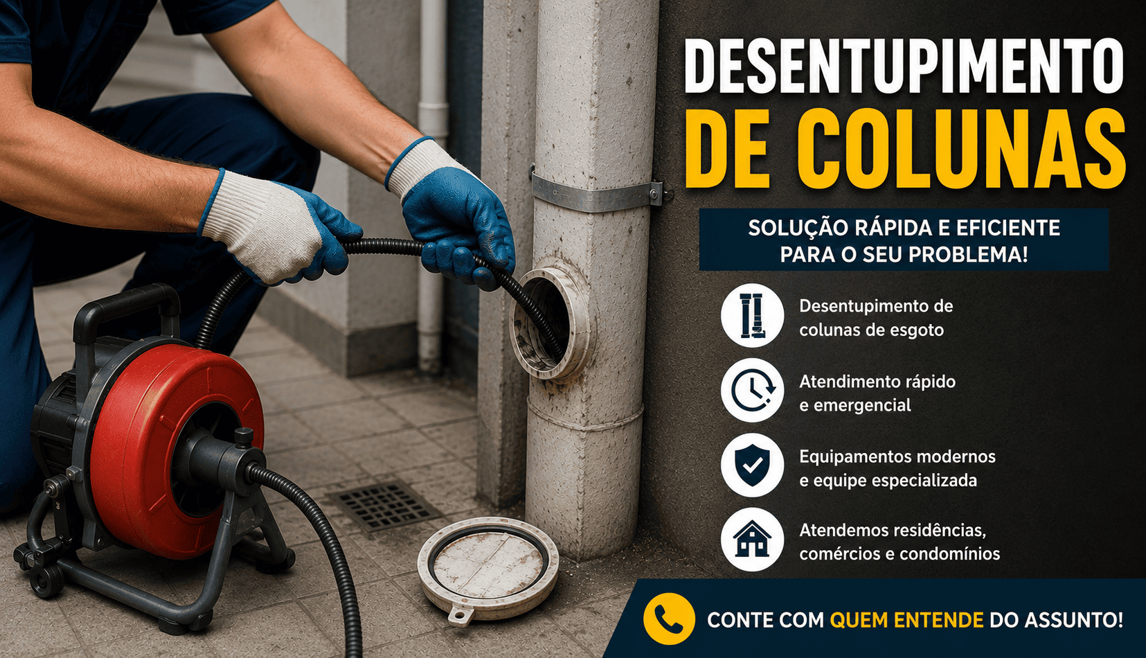 Desentupimento de Colunas