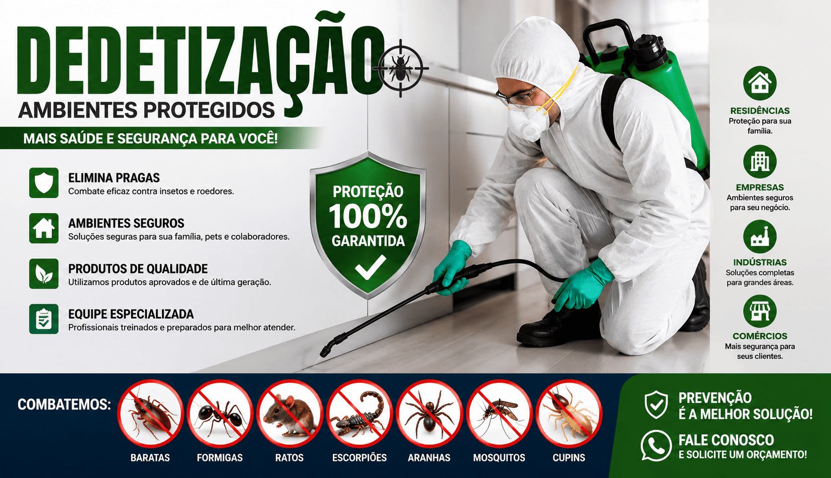Servicos de Dedetizacao em Geral